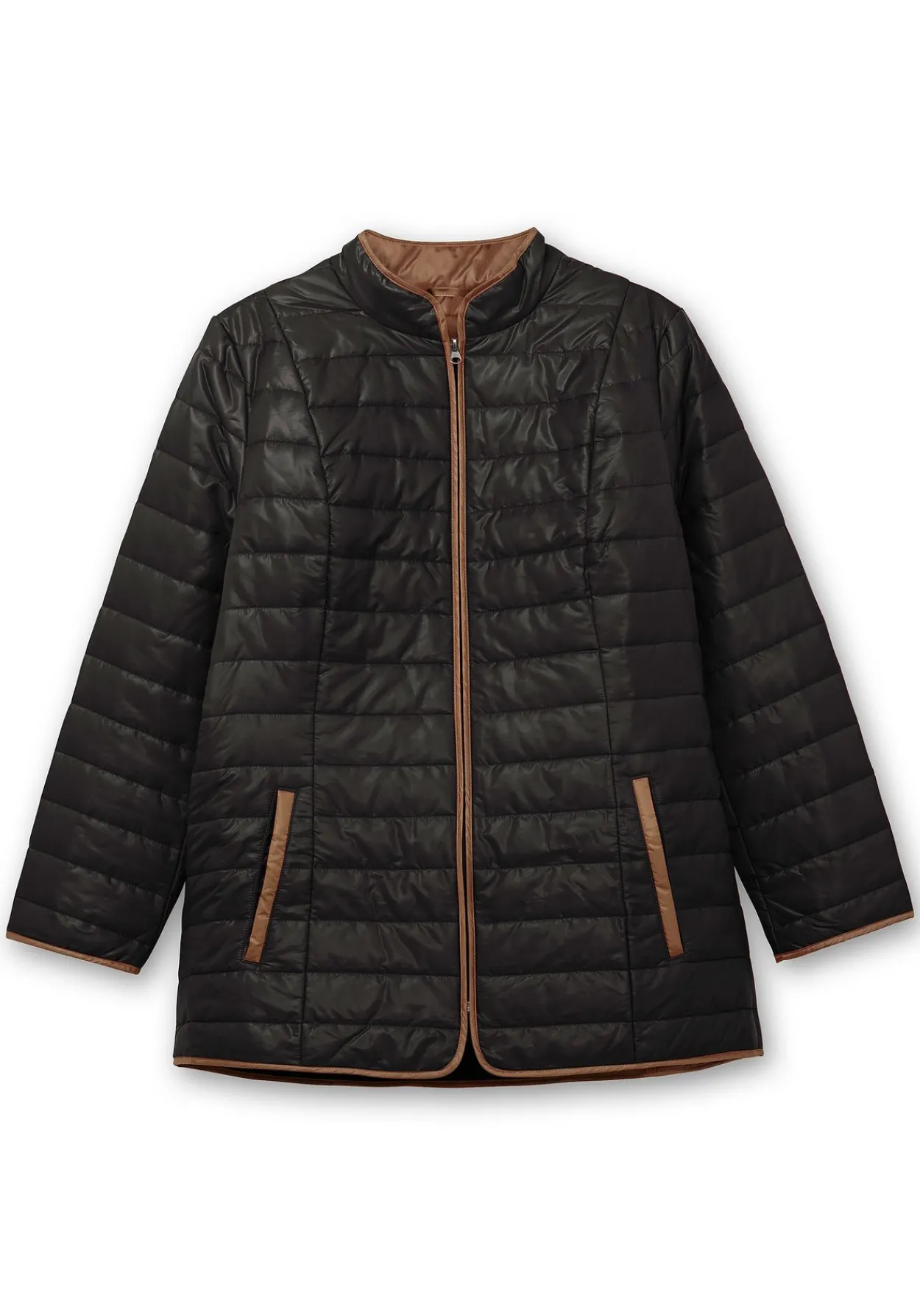 Steppjacke mit Stehkragen und Kontrastdetails<sheego Sale