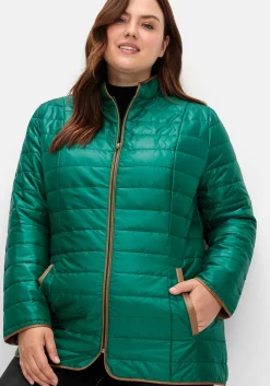 Steppjacke mit Stehkragen und Kontrastdetails<sheego Fashion