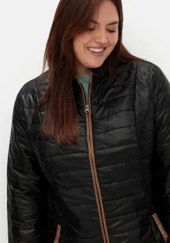 Steppjacke mit Stehkragen und Kontrastdetails<sheego Sale