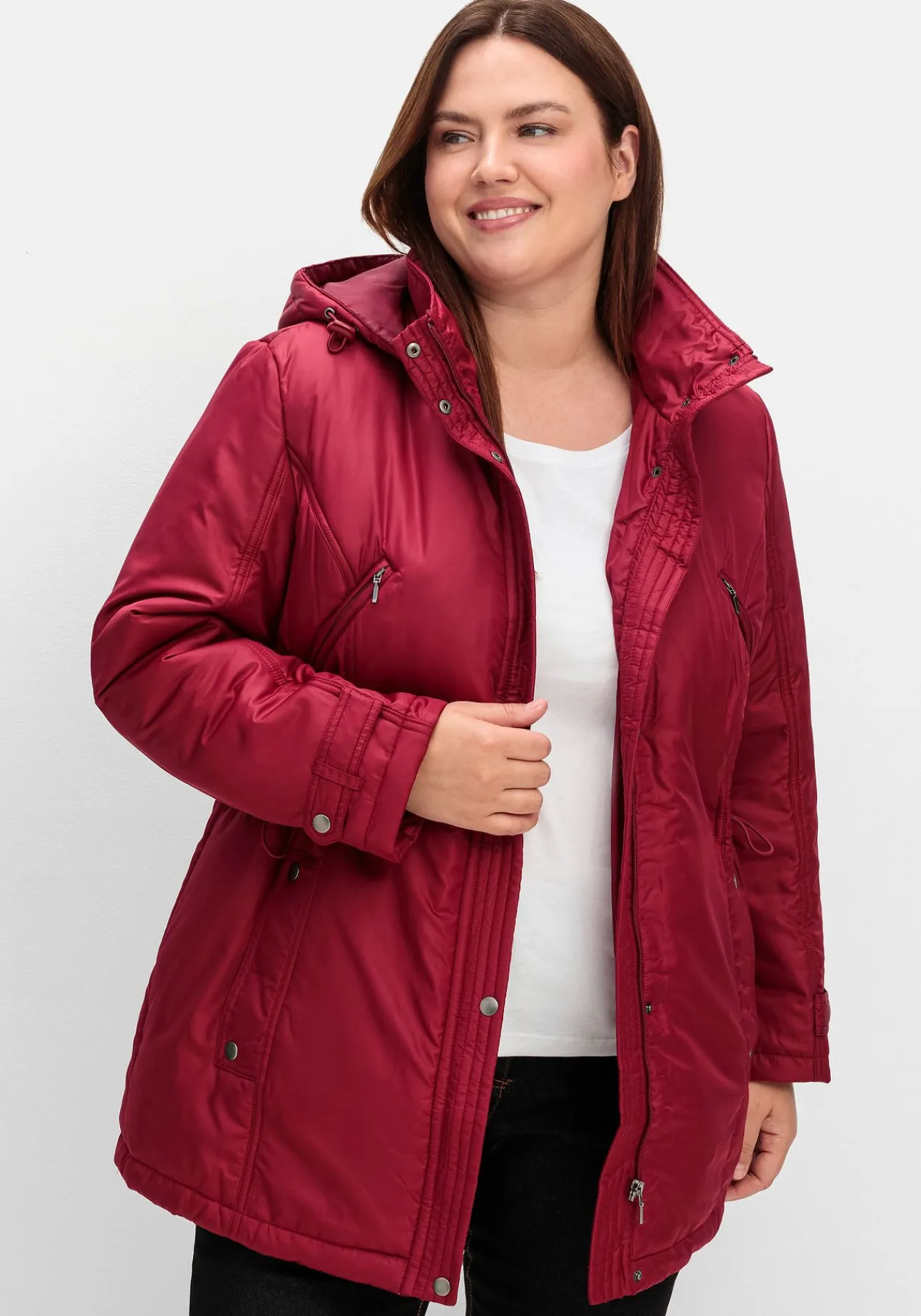 Steppjacke mit Tunnelzug in der Taille<sheego Discount