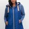 Steppweste mit Kapuze und Kontrastdetails<sheego Sale