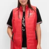 Steppweste mit Kontrastdetails und Stehkragen<sheego Best