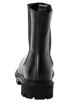 Stiefelette aus Leder, mit Reißverschluss vorn<sheego Outlet