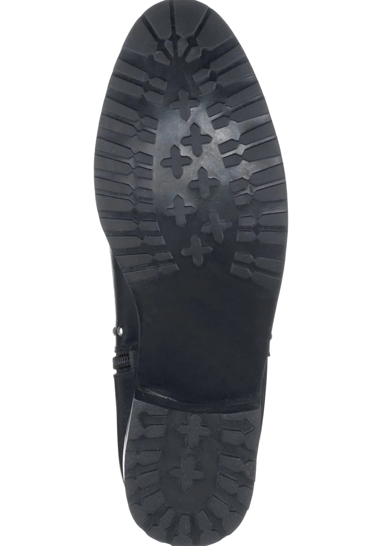 Stiefelette aus Leder mit Nietenbesatz<sheego Fashion