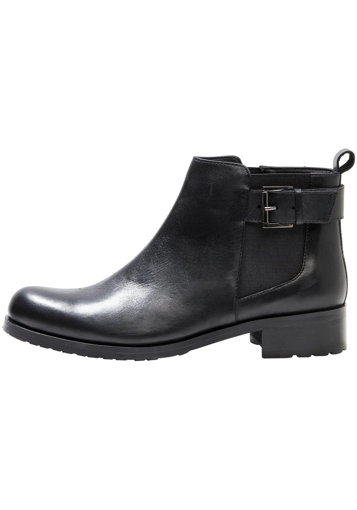 Stiefelette aus Rindsleder, mit Stretch-Einsatz<sheego Sale