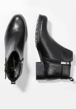 Stiefelette aus Rindsleder, mit Stretch-Einsatz<sheego Sale