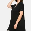 Strandshirt in Longform, mit Fransen am Saum<sheego Discount