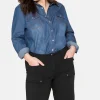 Stretch-Bermudas mit aufgesetzten Taschen und Patten<sheego Best