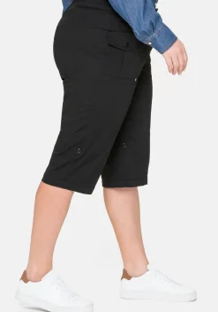 Stretch-Bermudas mit aufgesetzten Taschen und Patten<sheego Best