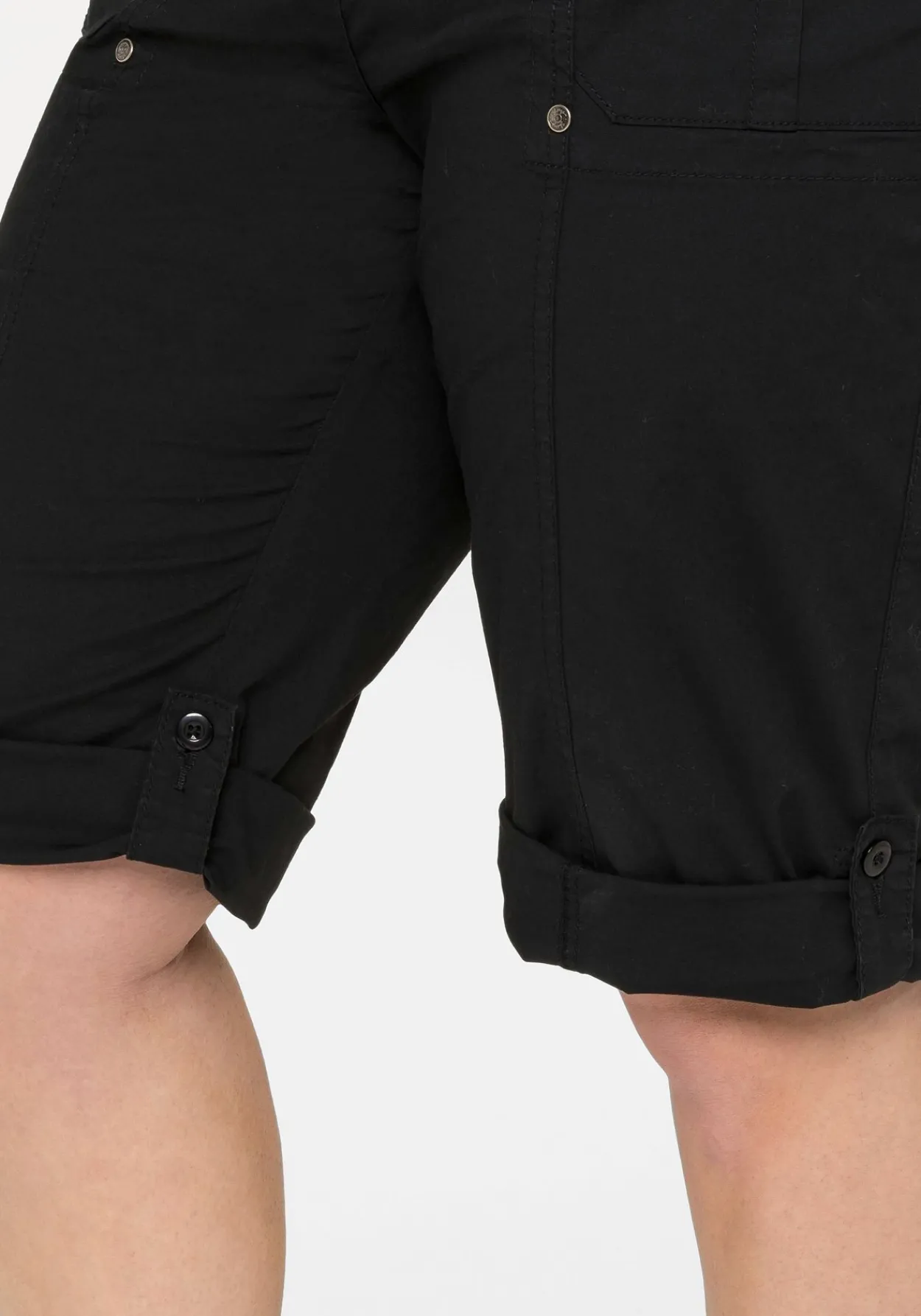 Stretch-Bermudas mit aufgesetzten Taschen und Patten<sheego Best