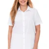 Stretch-Bluse mit kurzem Arm, leicht tailliert<sheego Hot