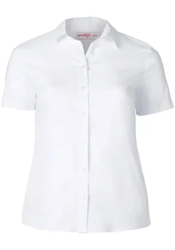 Stretch-Bluse mit kurzem Arm, leicht tailliert<sheego Hot