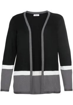 Strickjacke im Colourblocking-Stil, in offener Form<sheego Fashion