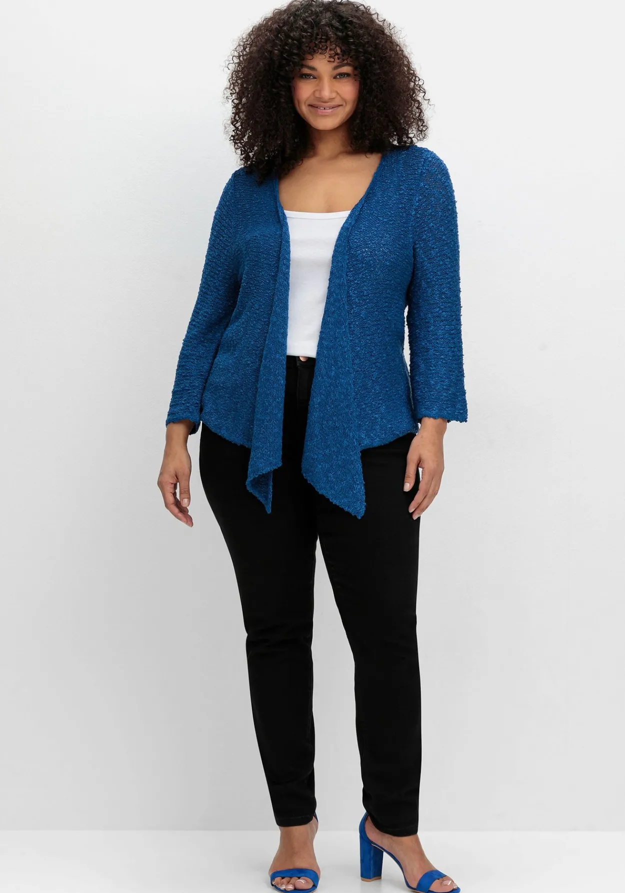 Strickjacke im Häkel-Look, mit zipfeligem Saum<sheego by Joe Browns New