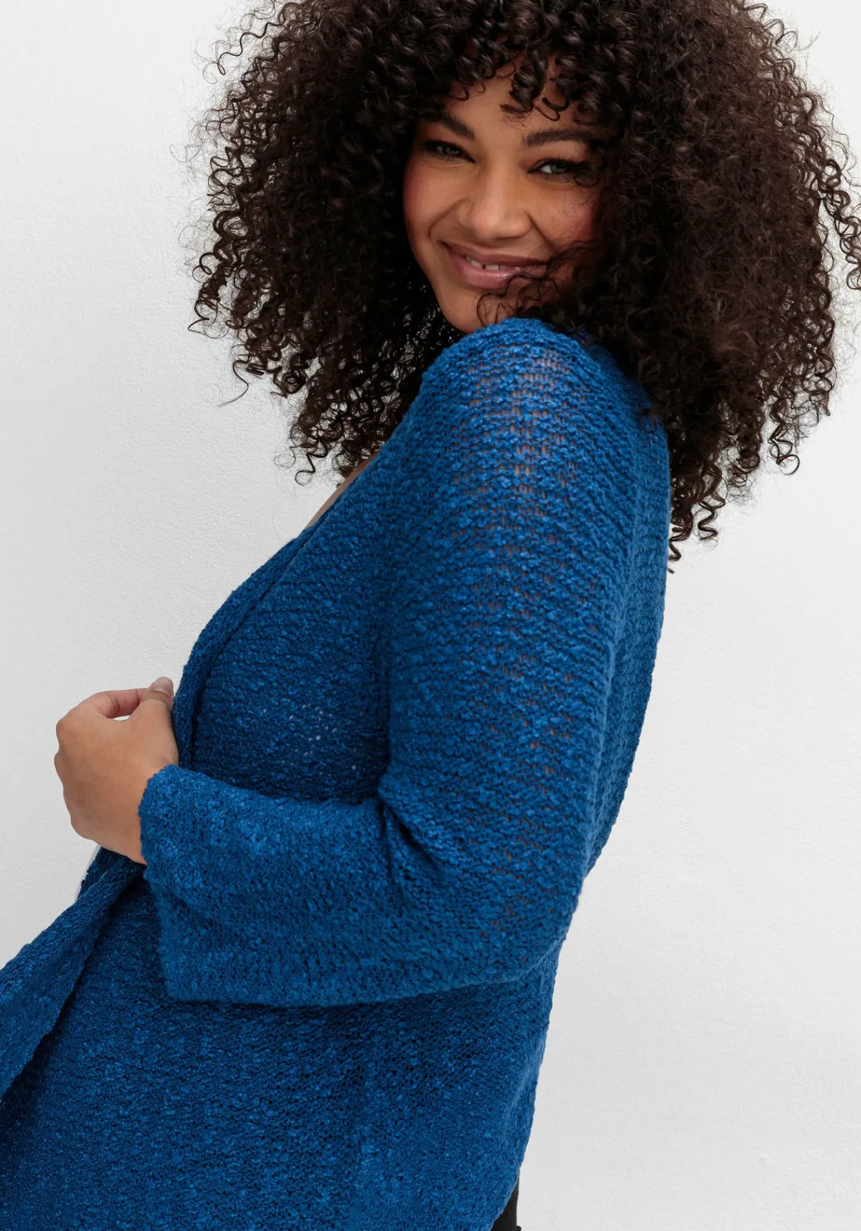 Strickjacke im Häkel-Look, mit zipfeligem Saum<sheego by Joe Browns New