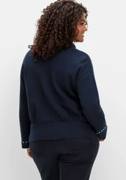 Strickjacke in Blousonform, aus Milanostrick<sheego Clearance