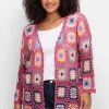 Strickjacke in Häkeloptik, mit Crochet-Muster<sheego by Joe Browns Fashion