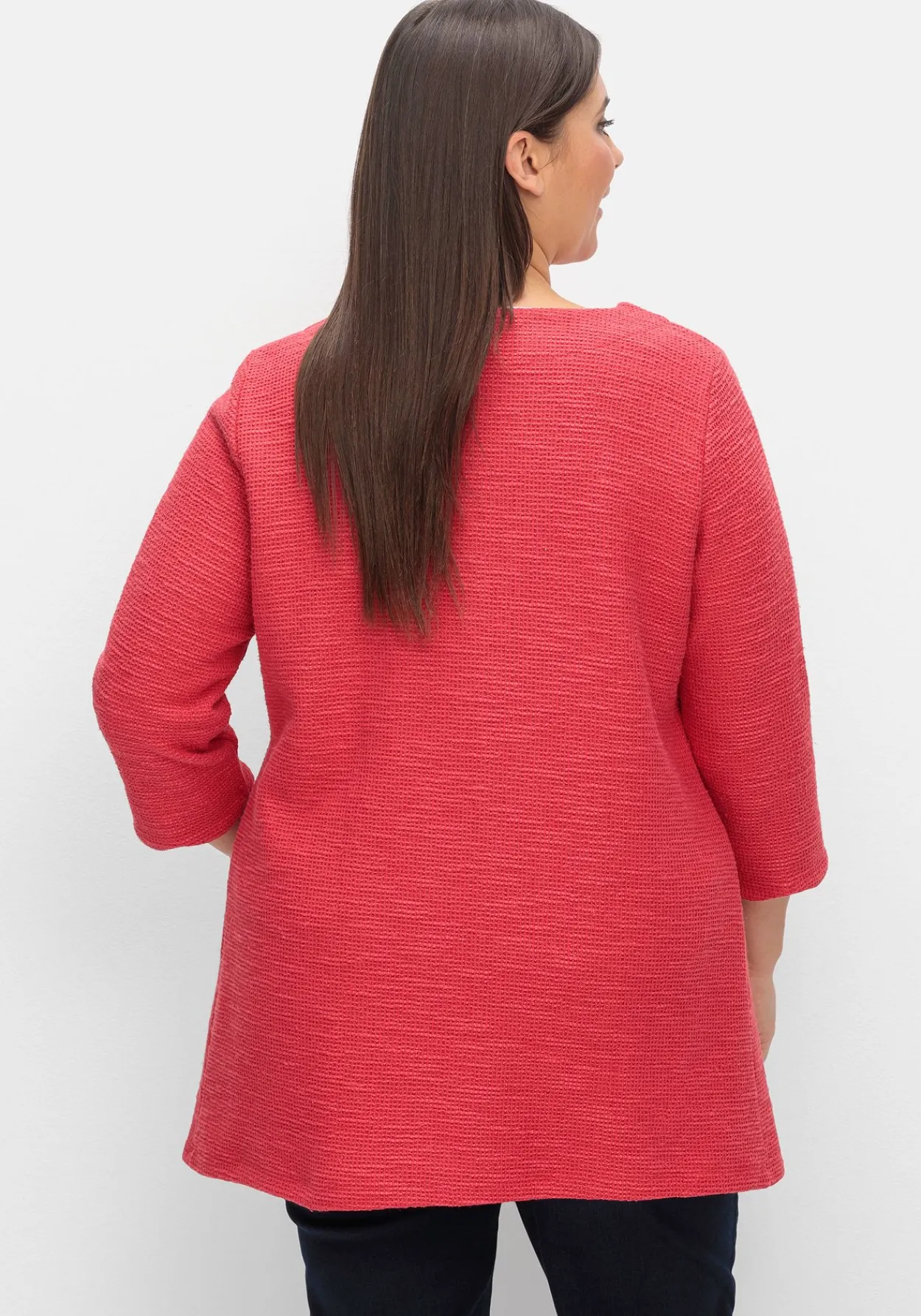 Strickjacke mit Knopfverschluss, aus Bouclé-Qualität<creation L Sale