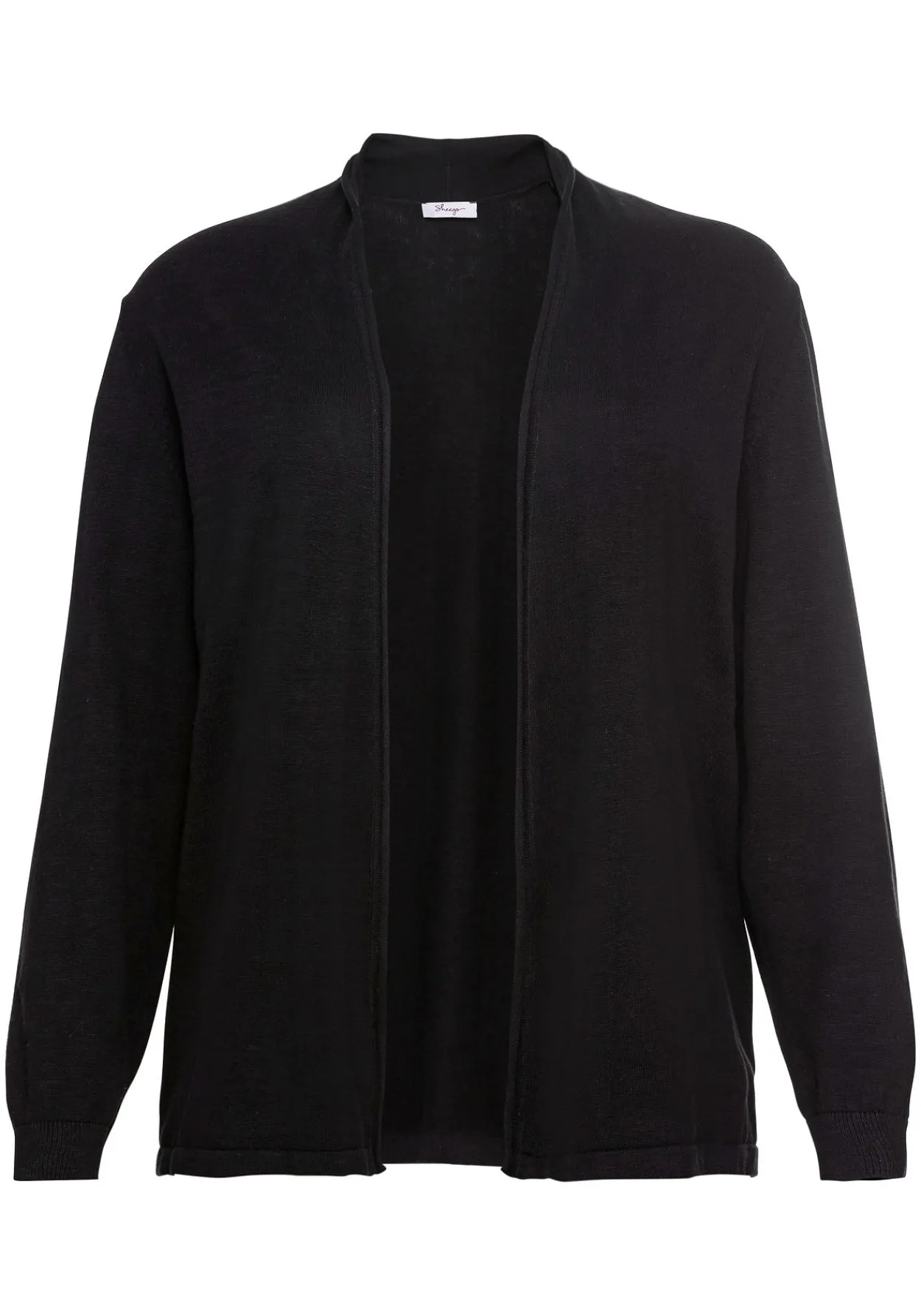 Strickjacke mit schmalem Schalkragen, offene Form<sheego Best