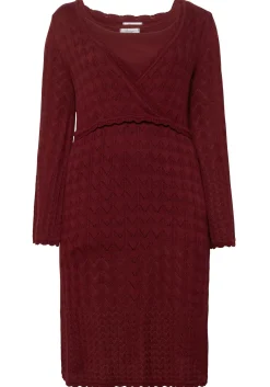 Strickkleid im Ajourmuster und in Wickeloptik<sheego New