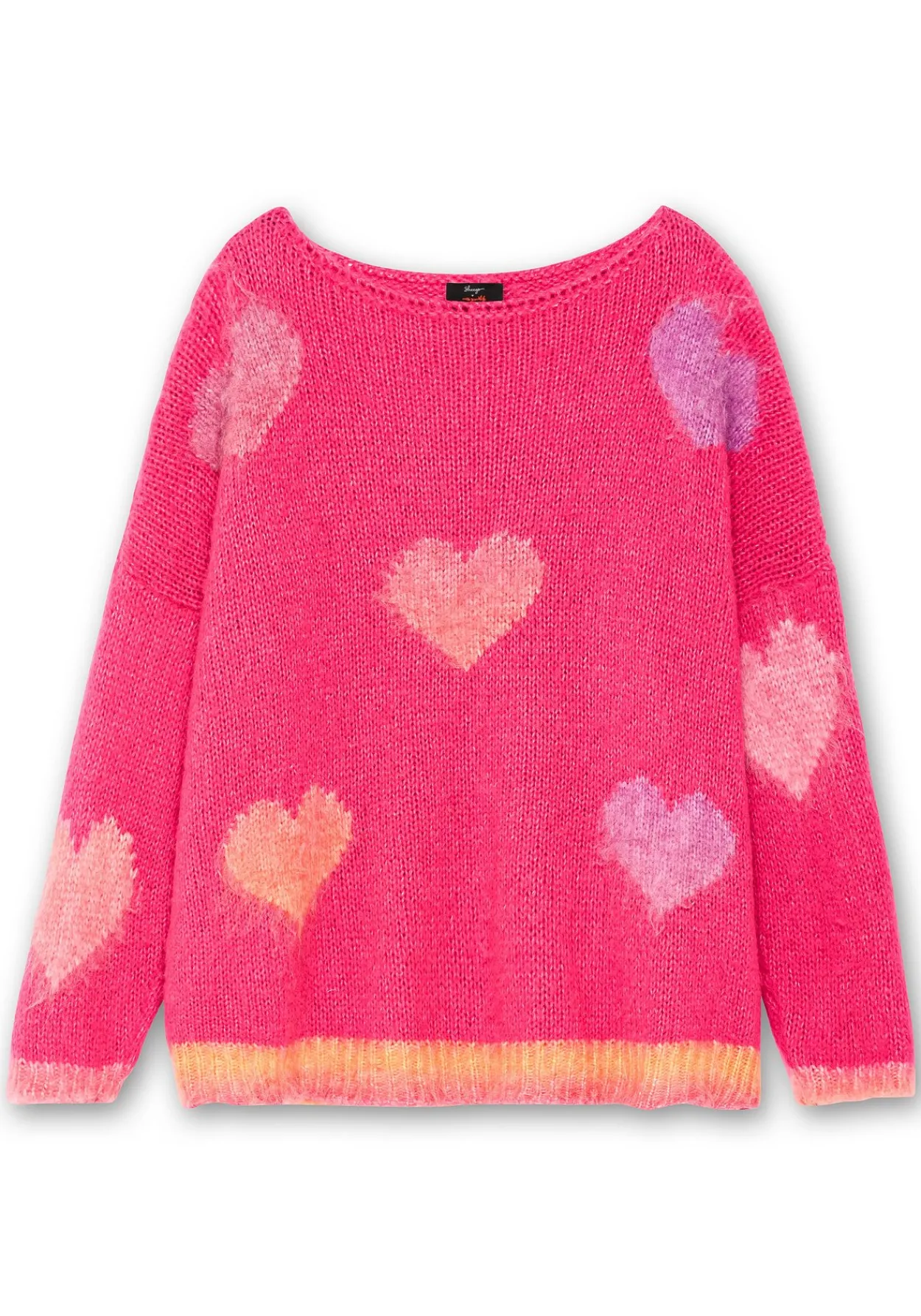 Strickpullover mit Herz-Intarsien, im Oversized-Schnitt<sheego loves miss goodlife Clearance