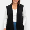 Strickweste in offener Form, mit Taschen<sheego Discount