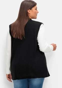 Strickweste in offener Form, mit Taschen<sheego Discount