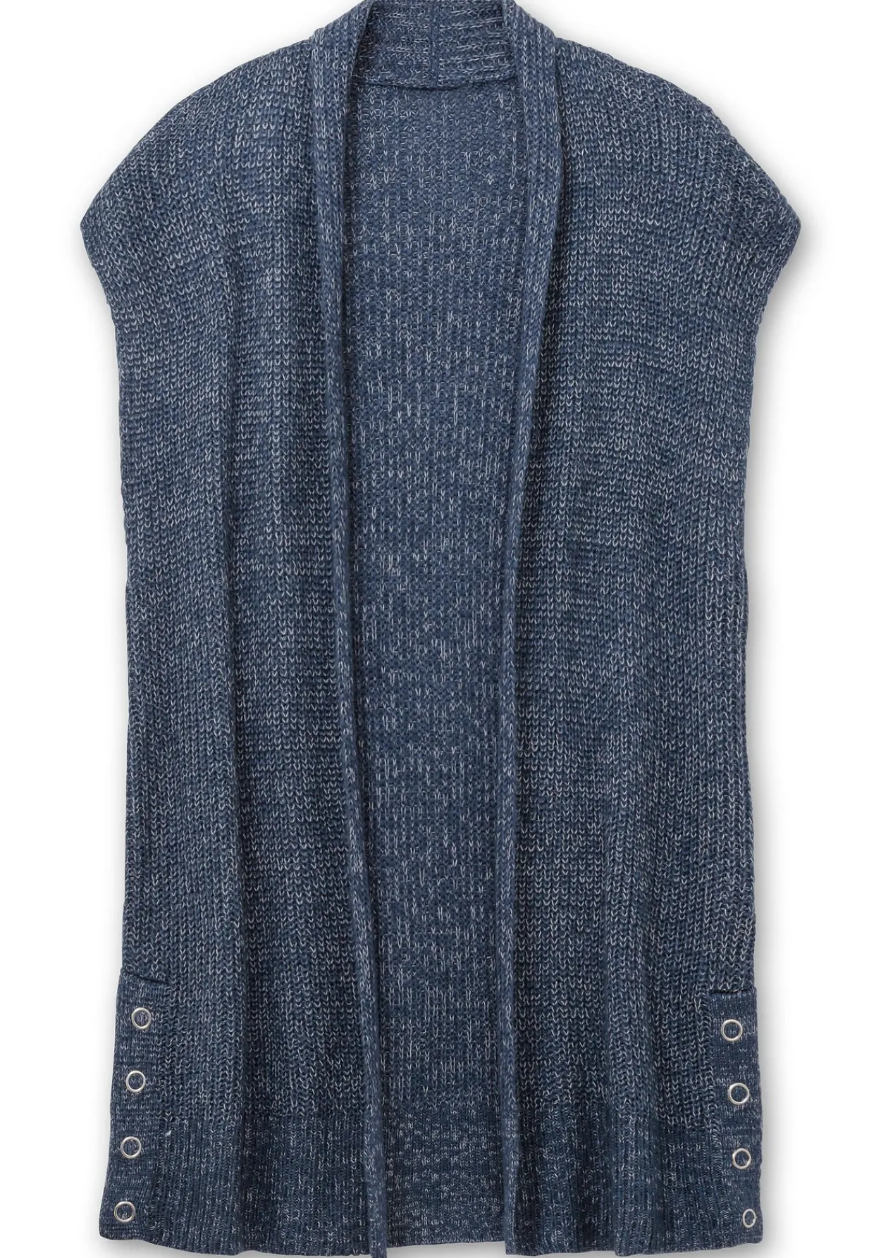 Strickweste in offener Form und melierter Optik<sheego Clearance