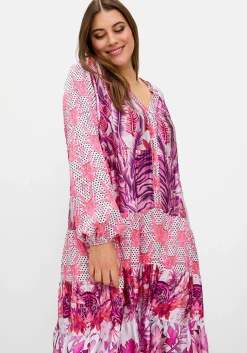 Stufenkleid in Knielänge mit Ballonärmeln<sheego loves miss goodlife Outlet