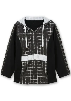 Sweatjacke mit Kapuze, im Mustermix<sheego New