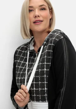 Sweatjacke mit Kapuze, im Mustermix<sheego New