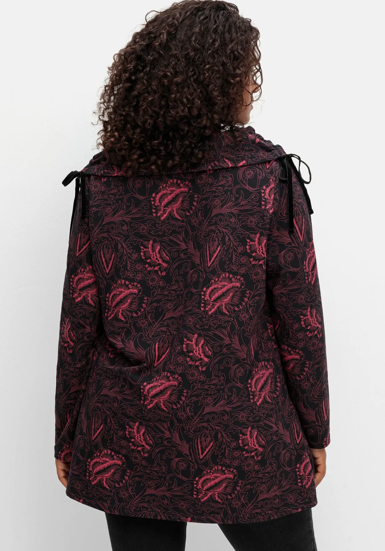 Sweatshirt in Longform mit weitem Kragen<sheego by Joe Browns Fashion