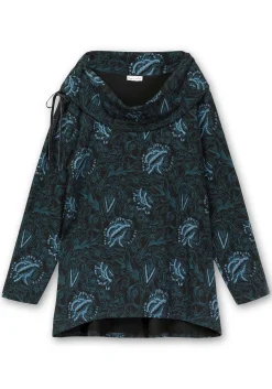 Sweatshirt in Longform mit weitem Kragen<sheego by Joe Browns Clearance