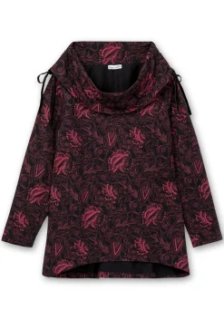 Sweatshirt in Longform mit weitem Kragen<sheego by Joe Browns Fashion