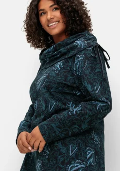 Sweatshirt in Longform mit weitem Kragen<sheego by Joe Browns Clearance