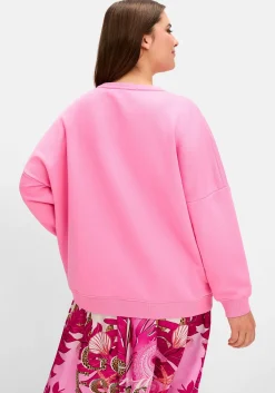 Sweatshirt mit Frontdruck und Rundhalsausschnitt<sheego loves miss goodlife Best