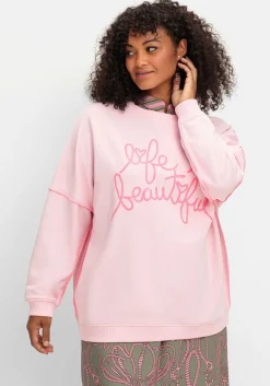 Sweatshirt mit Frontprint und Rundhalsausschnitt<sheego loves miss goodlife Clearance
