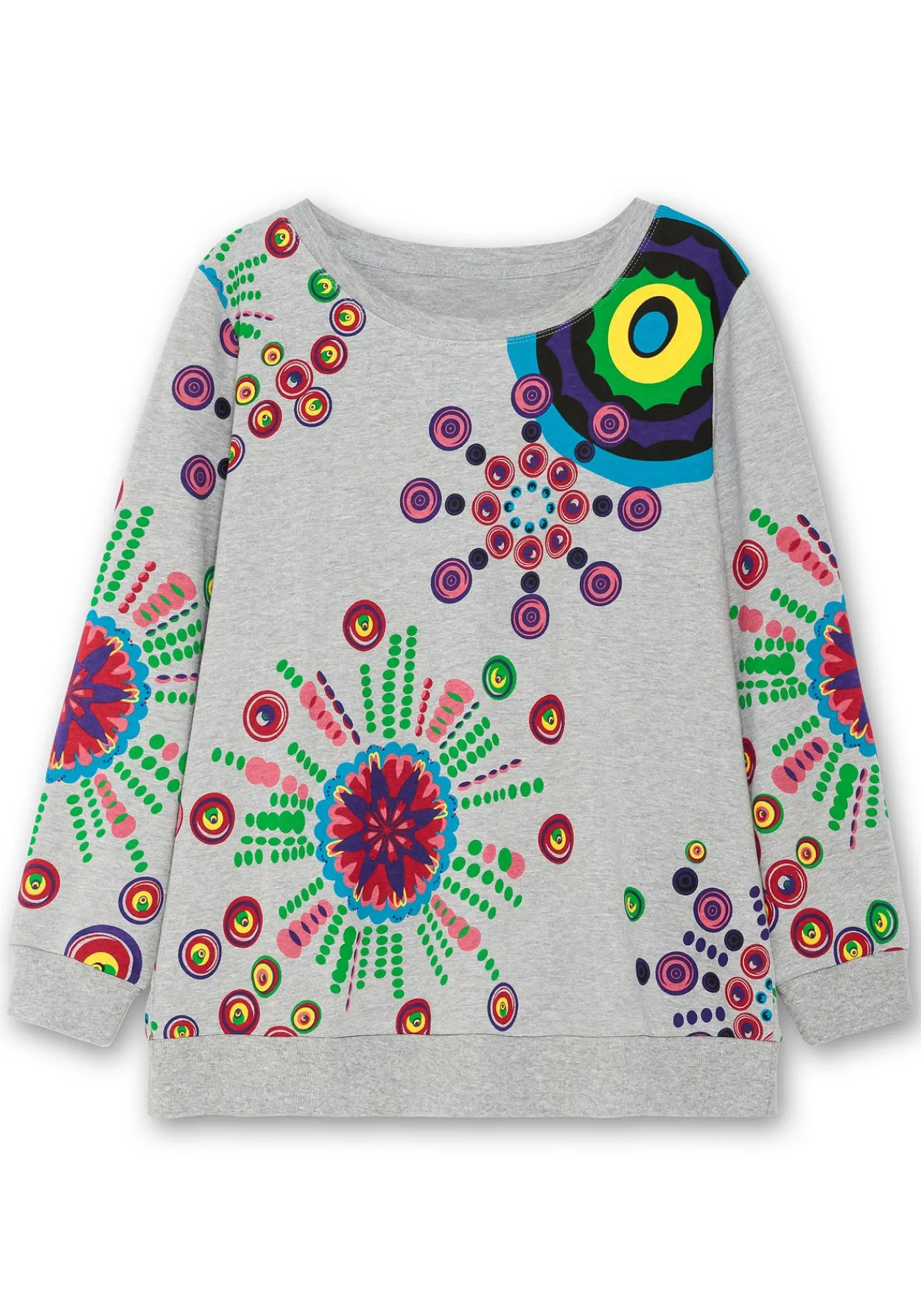 Sweatshirt mit grafischem Druck, im lockeren Schnitt<sheego New