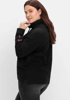 Sweatshirt mit Norwegerprint und weitem Stehkragen<sheego Online