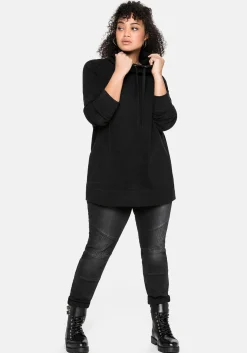 Sweatshirt mit Stehkragen, in Waffelpiqué-Optik<sheego New