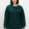 Sweatshirt mit Steppmuster und seitlichen Zippern<sheego Outlet