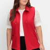Sweatweste mit Reißverschluss und Umlegekragen<sheego Fashion
