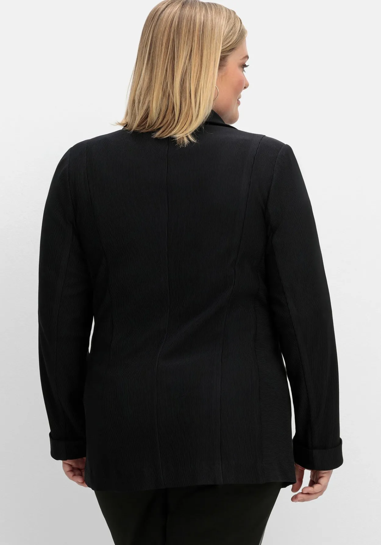 Taillierter Blazer in Ottoman-Rippstruktur<sheego Online