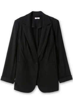 Taillierter Blazer in Ottoman-Rippstruktur<sheego Online