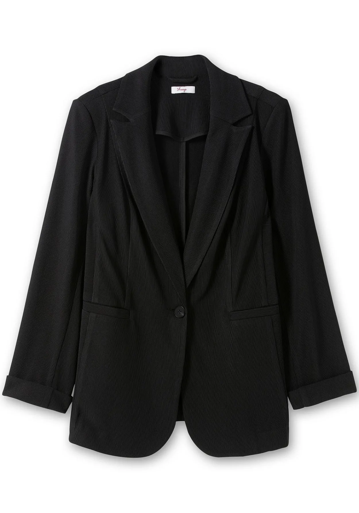 Taillierter Blazer in Ottoman-Rippstruktur<sheego Online