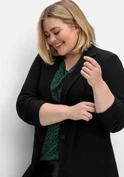 Taillierter Blazer in Ottoman-Rippstruktur<sheego Online