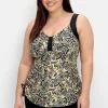 Tankini-Oberteil im Paisleymuster, mit Raffung seitlich<sheego New