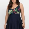 Tankini-Oberteil in ausgestellter Longform<sheego by Joe Browns Discount