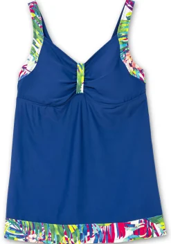 Tankini-Oberteil in leichter A-Linie, mit Kontrastdetails<feel good Hot