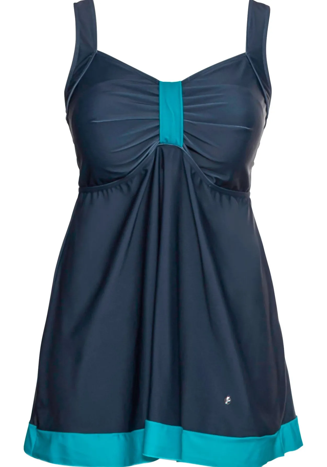 Tankini-Oberteil mit Kontrastdetails, in Longform<sheego Best